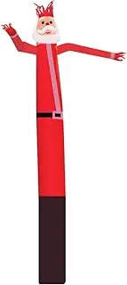 20ft Santa Sky Air Puppet Dancer Inflatable Arm Flailing Tube Man Wacky Wavy Wind Flying Dancing Man for DIY Stand Out Christmas Advertising No 18in Blower