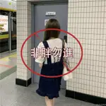 【高質量】胖MM 2-300斤加大尺碼胖MM牛仔揹帶洋裝套裝女夏韓系泡泡袖短袖兩件套