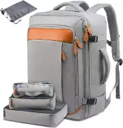 LOVEVOOK Large Carry on Backpack for Women Men Airline Approved, Large, Grey