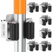 6 Pack Wall Mount Broom and Mop Holder for Garage Garden Kitchen Organizer