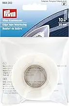 Prym 968240 Fleece Iron-On Edge Tape 20 mm White 10 m