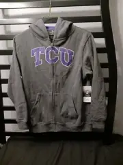 Kids Colosseum TCU Gray Hoodie Size Youth Large