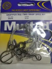 MUSTAD SNAPPER RIG-TWO DROP SPEC RIGS 11/0 HOOK (SR2D) Fishing Tackle