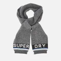 在飛比找Yahoo!奇摩拍賣優惠-【Superdry】極度乾燥五折現貨，男款帥氣灰色LOGO圍