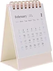 HOODANCOS Perpetual Calendar 2024-2025 Mini Calendar Desk Planner for Teachers Students Office Workers