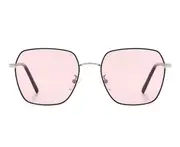 G125 Outdoor Cycling TAC Ocean Film Polarized Color-changing Sunglasses Silver Frame To Pink Flat Glasses for Men and Women