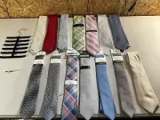 Lot Of Mens Ties 14x: CK, Stafford, JF Ferar, Kenneth Cole, Etc.
