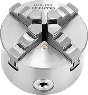 4inch 100mm 4 Jaw Self Centering Lathe Chuck High Precision Chuck Metal Chuck Manual Power for Woodworking Lathe