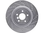 Rear Right Brake Rotor For 16-24 Jaguar XE XF Checkered Flag Portfolio JV37F9 (for: Jaguar)