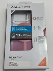 ZAGG - Gear 4 - Milan Snap Case - Rose for iPhone 13 Pro - MagSafe Compatible