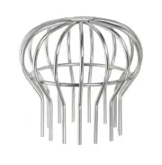 4” Stainless Downspout Gutter Leaf Guard Strainer Drain Pipe, Stops Blockage