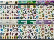 Popular Icons: Star Wars Mandalorian, NINJA TURTLES, Transformers, Sticker Lot