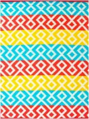 2722 Reversible Outdoor Chatai Rug, 150 Cm X 240 Cm Size, Multicolour