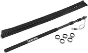 Saramonic 3-Section Carbon Fiber Boompole with Internal Coiled XLR Cable, 3.3 to 8.2' Adjustable Length with 3/8"-16 and 5/8" Adapters, and Carrying Case