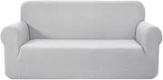 Artiss Sofa Cover, 3 Seater Couch Lounge Covers Stretch Armchair Slipcover Couches Protector Home Living Room Furniture, Highly Stretchable Anti-Slip Soft Thick Machine Washable Grey