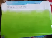 CASUAL LIVING By NEWBRIDGE Set of 4 Placemats Ombre Tie Dye 13"x19" B6