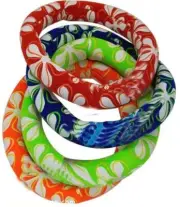 Dive Ring Swimming Pool Fun Swim Neoprene colourful Weighted Rings Kids Toy Hoop
