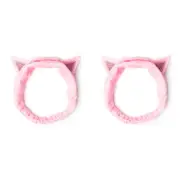 2x Legami Girls Headband Makeup/Shower Head Band Hairband One-Size Me Time Kitty