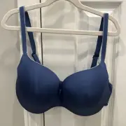 Chantelle Irresistible T-shirt Bra Convertible Straps Ceramic Blue Size 36DD A12
