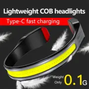 LED Headlamp USB Rechargeable Headlight Torch Work Light Bar Head Band Lamp