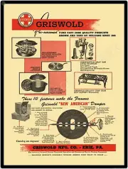 Griswold MFG. Co. 9" x 12" Metal Sign