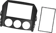 Vuzmode Navigation Frame Dash Bezel, Akozon Double Din Radio Frame 2Din Car Stereo Dash Radio Fascia Frame Dash Panel Trim, for MX-5 Miata 2005-2015 Black Car Radio Dashboard Panel