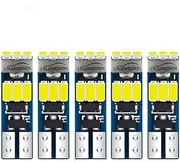 Ruiandsion T5 LED Bulbs 10-30V White 3014 Chips for Dashboard Instrument Panel Gauge Cluster Indicator Light, Canbus Error Free, Easy Install 5PCS