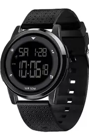 Digital Sports Waterproof Watch Stopwatch Alarm Military Time
