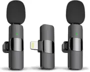 Wireless Noise Canceling Mini Lavalier Lapel Microphone for iPhone