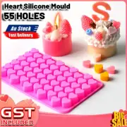55 Love Heart Ice Jelly Tray Silicone Mould Candy Gummy Maker Chocolate Mold 6J