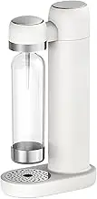 Sparkling Water Machine Easy to Convenient and Economical Stainless Steel Soda Sparkling Water Maker Portable Soda Maker, White