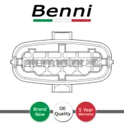 Benni Mass Air Flow Meter Sensor Fits Panda Doblo Punto Idea Swift Getz #1
