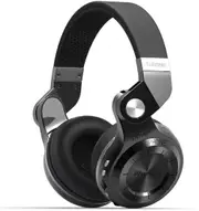 Bluedio T2 Plus Turbine Wireless Bluetooth Headphones with Mic/Micro SD Card Slot/FM Radio (Black)