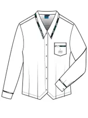 LS Snr White Blouse With Emb
