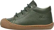 [Naturino] Cocoon Nappa Leather First Walking Shoes Dark Green 19, Dark Green, 19 EU