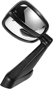 TOPPERFUN Rear View Mirror for Road Vehicles Hoods Clear Plastic Design Quick Installation Wide Compatibility for Safe Reversing Parking Diverse Driving Conditions