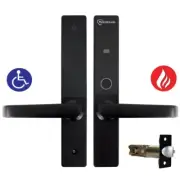 McGrath Hamilton Digital Lock With DDA Compliant Handles Latch Black MLHAMBKNL