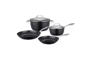 MasterPro Surrey Ceramic Non Stick Cookware Set 4pc Pot and Pans For All Cooktop