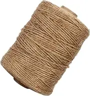 LALAFINA 1 Roll Natural Jute Twine Heavy Duty Outdoor Twine for Crafts Decorative Rope for Weddings Wrapping Home Gardening and DIY Projects Durable Jute String