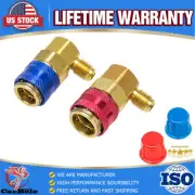AC Manifold Gauge Hose Conversion Quick High&Low Adapter Fitting Coupler