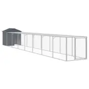 Walk-in Roof Chicken Coop Run Pet Cage Rabbit Hutch House Large 117x813x123cm