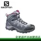 【全家遊戶外】㊣SALOMON 法國 女 AUTHENTIC LTR GTX 中筒登山鞋 灰/紫/防水 透氣 Gore-Tex 登山鞋/ L37326100