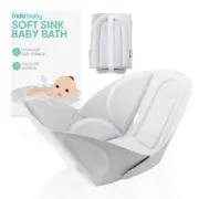 Frida Baby Soft Sink Bath Bather Foldable Easy Storage Quick Dry Cushion Bathtub