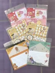 6 X Stationery Letter Writing Paper Sets - Winnie the Pooh, Eeyore, Tigger, etc