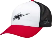 Alpinestars 121281160231OS Advantage Tech Trucker Hat One Size White/Red/Black