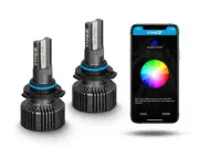 TYPE S App Controlled RGB 49 Colors Change Smart LED Light Bulbs 9006 Low Beam