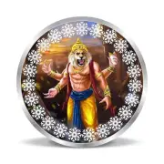 BIS Hallmarked Narasimha Colorful Design 999 Pure Silver Coin 20 gm