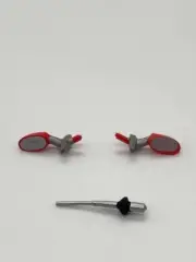 Greenhills Scalextric Toyota Supra QX06 Red Wing Mirror Pair & Aerial - NEW - P1