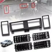 Car Dashboard Heater Air Conditioner Vent Grille Set Compatible for Navara D21 Compatible for Hardbody Pickup 1986-1997 AC Outlet Pane