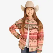 Rock & Roll Girls' Rose Aztec Shacket